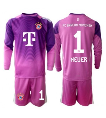 Bayern Munich Manuel Neuer #1 Målvakt Tredje Kläder Barn 2025-26 Långärmad (+ Korta byxor)